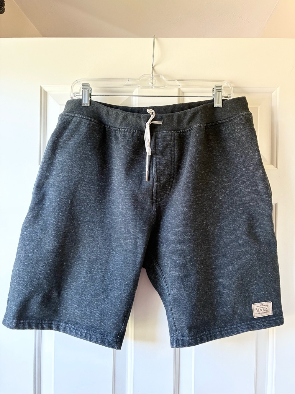 Vans X Nathan Fletcher Men's Athletic Shorts Drawstring Heather Charcoal Size L - Picture 2 of 11